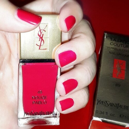 #notd #ysl #nailpolish #rougepablo #rednails #nailoftheday #17agustus #indonesia #clozettedaily #clozetteid