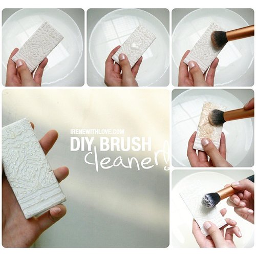 On the blog today! 😊 Find out how to make this easy DIY brush cleaner only using any kind of hard surface and a glue gun.  Link in my bio👆 good luck!  #clozette #clozetteid @clozetteco #brushcleaner #diy #beauty #love #indonesianbeautyblogger #beautyblogger #ibb #makeup