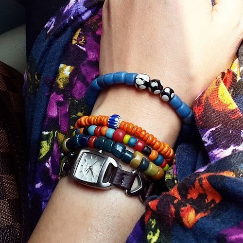 Love these old Nusa Tenggara beads from @tikaardana 
#bracelets #armcandy #armparty #armswag #beads #mutisalak #ntt #clozetteid