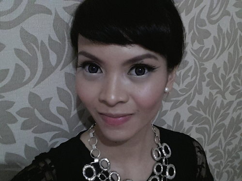 makeup for last saturday wedding party , love the lashes from @MUTshop :)