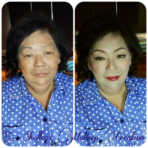 Mature makeup without lashes 