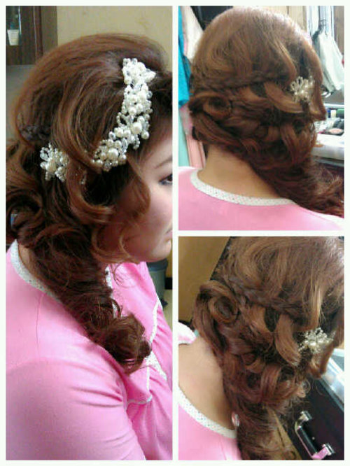 My Engagement Hair, done by my friends, also my hairstylist, Tomi Njoo
