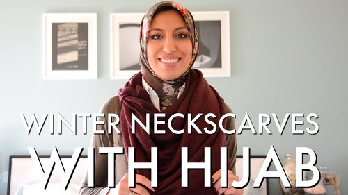 How To Wear Winter Neck Scarves with Hijab: 5 Scarves, 10 Looks - Haute Hijab - YouTube