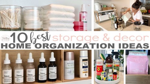 HOME ORGANIZATION TIPS AND HACKS - CLEVER SMALL SPACE STORAGE SOLUTIONS || THE SUNDAY STYLIST - YouTube