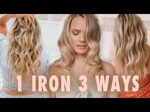 1 Curling Iron 3 Totally Different Curls & Waves - Kayley Melissa - YouTube