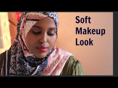 SOFT MAKEUP LOOK WITH BRIGHT LIPS - YouTube