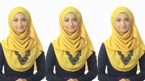 Shawlbyvsnow : Hijab Tutorial with Essential Scarf Basic #style1 - YouTube