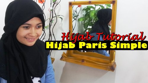2 menit | Cara Memakai Jilbab Paris Segiempat Simple by Nica # 181 - YouTube
