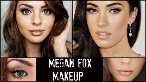 Megan Fox Full Face Makeup Tutorial & New Hair! Jackie Wyers - YouTube