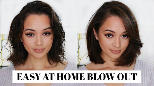 EASY AT HOME SALON BLOW OUT IN 10 MINUTES | TUTORIAL - YouTube