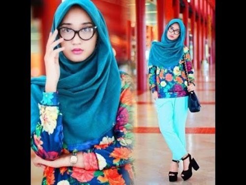 Latest Square Hijab Style | Simple Tutorial Hijab 2016 - YouTube
