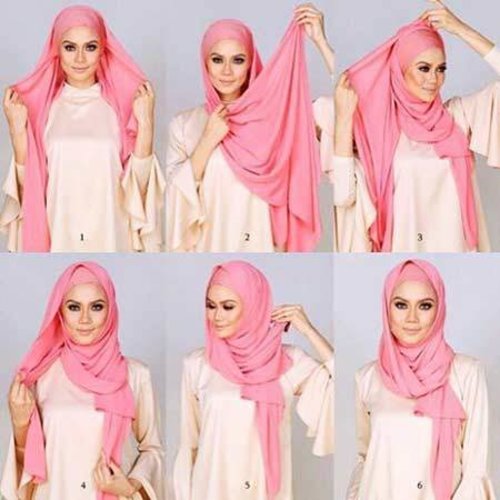 pastel hijab for work hijab tutorial