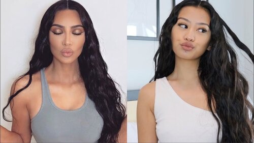 DREAM WAVES TUTORIAL â¢ Kim Kardashian Inspired - YouTube