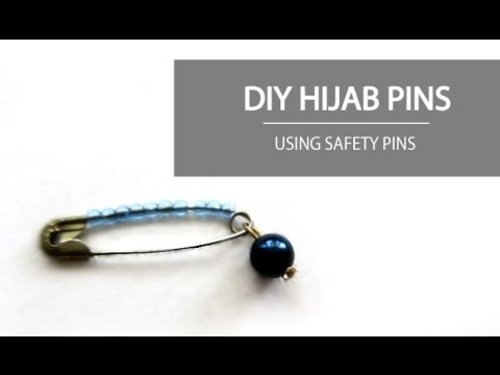 DIY: HOW TO MAKE HIJAB PINS AT HOME WITH SAFETY PINS - YouTube
