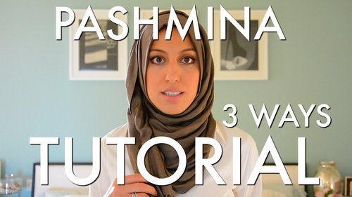 Beautiful Woven Wrap/Pashmina Hijab Tutorial 3 Easy Ways - Haute Hijab - YouTube