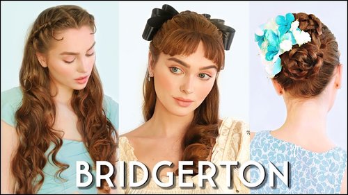 daphne "BRIDGERTON" hairstylesð modern regency hair tutorial - YouTube