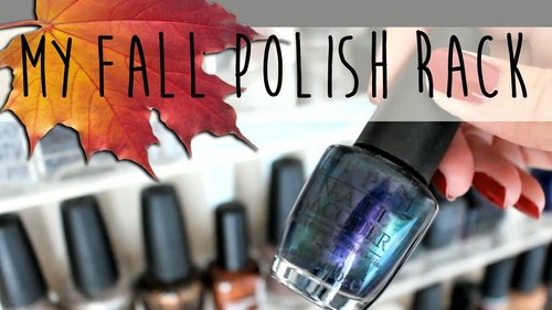 My FALL Inspired Nail Polish Rack! â¡ aLoveTart - YouTube
