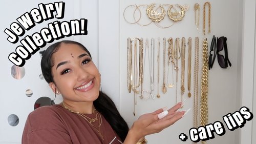 My *Affordable* Jewelry Collection! How to Layer Jewelry & Care Tips to Make Them Last - YouTube