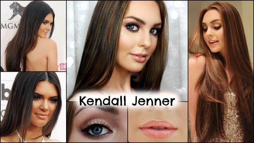 Kendall Jenner Makeup & Sleek Straight Hair! Jackie Wyers - YouTube