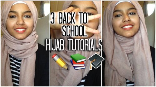 3 Back to School Hijab Tutorials! - YouTube