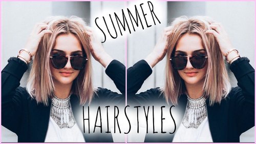 How I Style My Short Hair! // Quick Hairstyles for Summer - YouTube