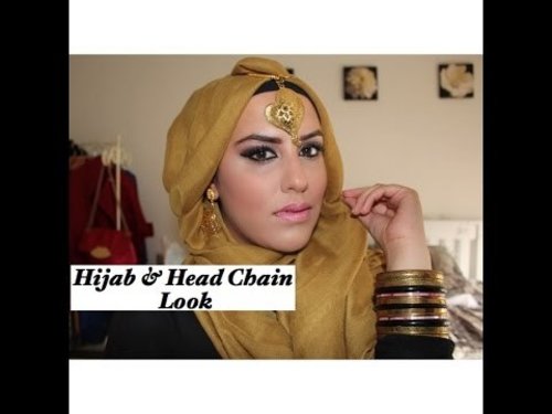 Hijab & Headchain Look | Eid inspiration - YouTube