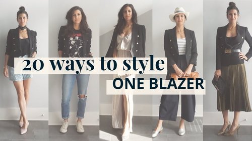 Blazer Outfit Ideas, 1 Blazer, 20 Ways! | Styling Closet Essentials | Slow Fashion - YouTube