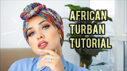 African Turban Tutorial by Retta.a Ø·Ø±ÙÙØ© Ø§ÙØªÙØ±Ø¨Ø§Ù Ø§ÙØ§ÙØ±ÙÙÙ - YouTube