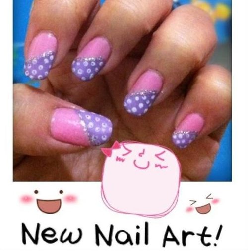 Kawaii style. Super girly nail. :)