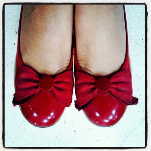 Little red riding shoes