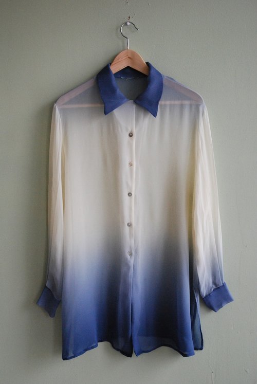 Dip dyed ombre shirt <3