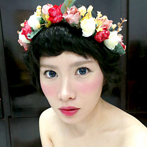 Tamashiro Tina make up inspired featuring Illamasqua Lipstick Tramp