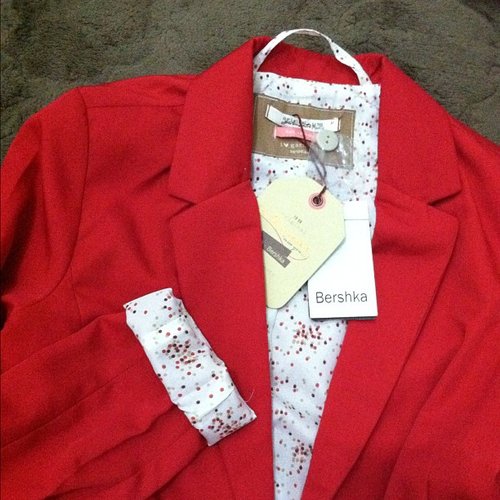 Loving my new red blazer! It's a good deal also.