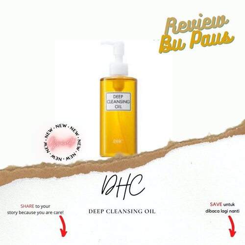 Cleansing oil itu bukan favorit sebenernya untuk first cleanser buat Bu Paus, soalnya residunya susah bersih ketika dibilas. DHC oil ini teksturnya mirip banget sama minyak zaitun yang dipakai untuk pijat itu, baunya juga zaitun banget, dan nggak lengket. Bu Paus pakai ini sambil mijat wajah supaya kotoran dan makeup luntur dengan sempurna, bahkan sebum plug juga ikutan keangkat dengan ini, dan white head yang ada di permukaan Kulit, jadi kaget banget saat pijat memijat tiba-tiba teraba si serpihan sebum plug dan komedonya ikut keangkat. 

After cleansing dengan cleansing oil ini nggak membuat wajah jadi kering, dan tanpa sabunpun bersih wajahnya, tapi tetap ku bilas dengan second cleanser agar benar-benar bebas residu. Untuk makeup water resistant cleansing oil ini sangat gentle dan mampu melunturkan maskara sekalipun dengan baik. Harganya aja yang cukup pricey, sehingga aku lebih suka beli yang travel size agar init dan gimping dibawa kemana-mana.

Ada yang coba pakai ini buat metode pijat wajah dengan cleansing oil? Gimana rasanya? Share yuk!

#reviewcleansingoil #dhccleansingoil #dhc #soco #beautyjournal #beautyjournalsociolla #femaledailynetworks #storieid #popbela #clozetteid #beautyjunkie #skincareroutine #skincarejourney #skincarejournal #beautybloggerindonesia