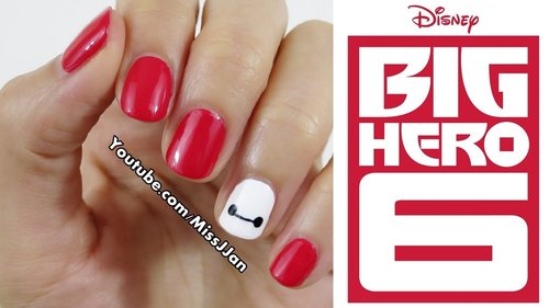 Very Easy â-â Disney Big Hero 6 Inspired Nail Art (Short Nails) - YouTube
