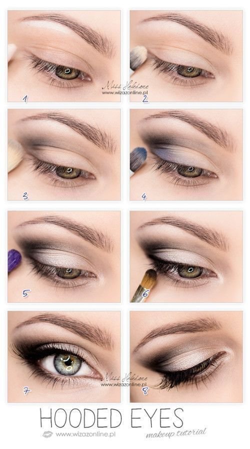 Hooded eyes makeup tutorial