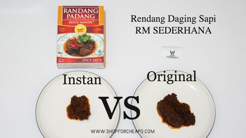 Shop for Cheapo: Rendang Instan vs Rendang Restoran, Rasanya Sama?