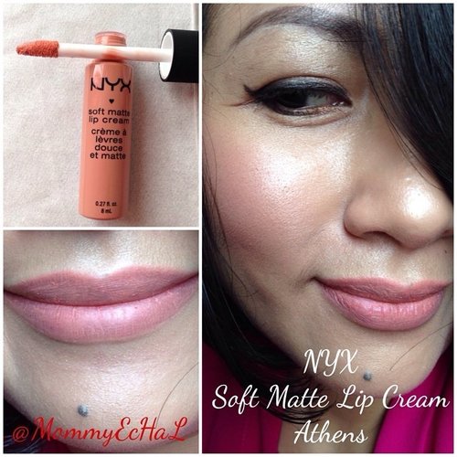 NYX Soft Matte Lip Cream #athens from @nyxcosmetics#selfpotrait #myselfandi #narcism #lipspotrait #nudelipsticks #nyxcosmetics #lipstickjungkie #makeupjungkie #clozetteid #fdbeauty #femaledaily