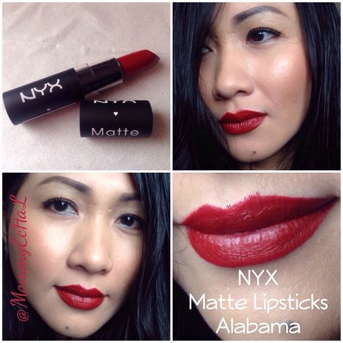 NYX Matte Lipstick #Alabama from @nyxcosmetics #selfpotrait #myselfandi #narcism #lipspotrait #redlipsticks #nyxcosmetics #lipsticksaddict #lipsticksjunkie #makeupaddict #makeupjunkie #makeupcollection #clozettedaily #clozetteid #beauty #makeup #fotd #lotd #fdbeauty #femaledaily
