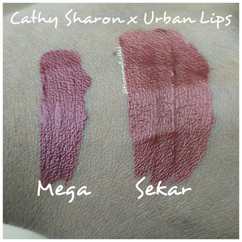 Cathy Sharon x Urban Lips Mega dan Sekar from @beautyboxind #swatches #cathysharonxurbanlips #cathysharonxurbanlipsmega #cathysharonxurbanlipssekar #lipsticksaddict #lipsticksjunkie #makeupaddict #makeupjunkie #clozettedaily #clozetteid #beauty #makeup #fotd #lotd #fdbeauty #femaledaily