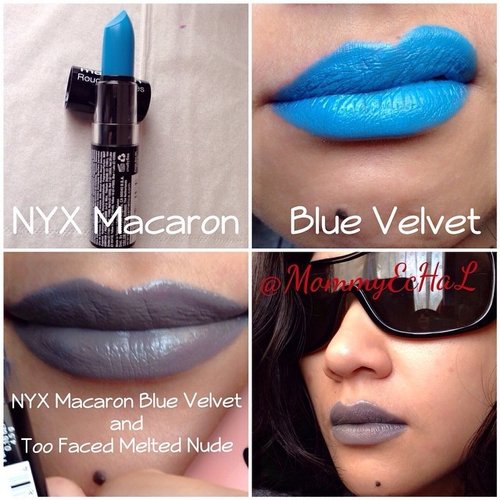 NYX Macaron Blue Velvet from @nyxcosmetics #selfpotrait #myselfandi #narcism #lipspotrait #bluelipsticks #nyxcosmetics #lipstickaddict #lipsticksjunkie #makeupaddict #makeupjunkie #clozetteid  #beauty #makeup #fdbeauty #femaledaily