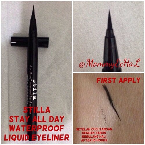 Stilla Stay All Day Waterproof Liquid Eyeliner #eyeliner #stillacosmetics #makeupjungkie #clozetteid #fdbeauty #femaledaily