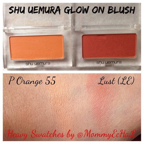 Swatches @shuuemuraid Shu Uemura Glow On Blushes #swatches #blush #peachyblush #orangeblush #shuuemuracosmetics #makeupjungkie #clozetteid #femaledaily