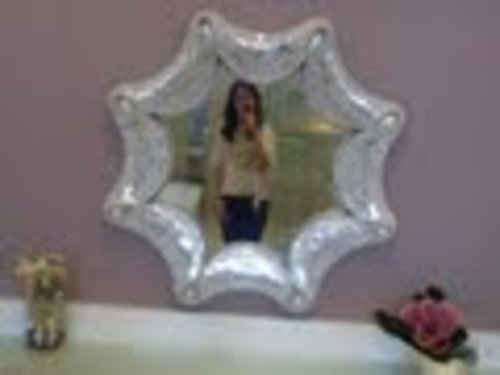 my new vanity.. love the mirror so much..