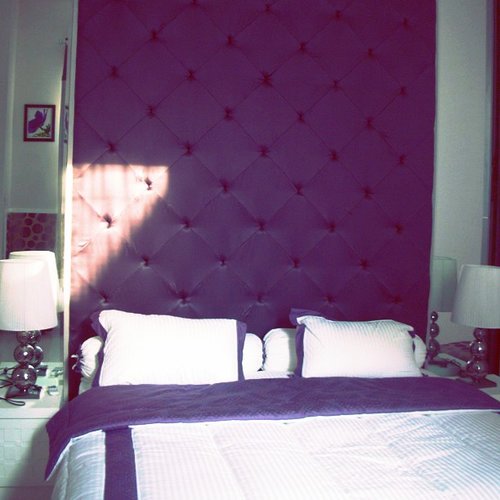 So happy i can get back to my bed, my purple room #konaslampung #skii #clozettedaily