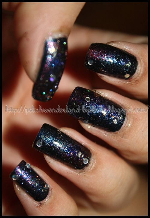my 1st galaxy nail art
