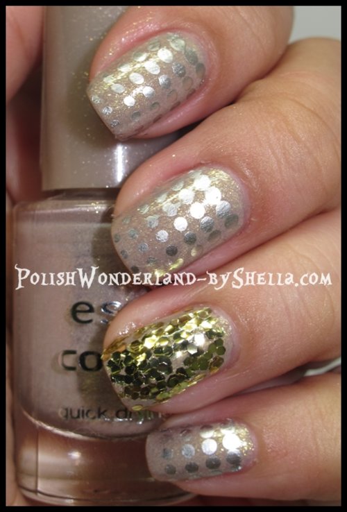 accent nail art with Essence and Milani 