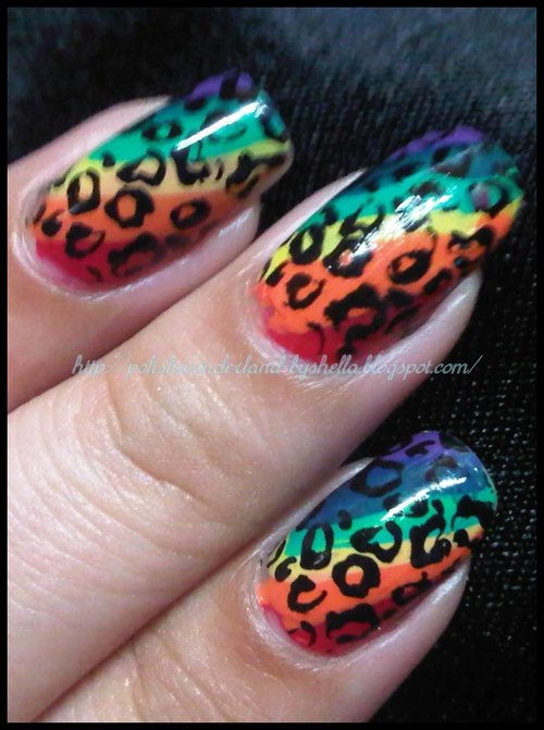 rainbow leopard pattern 