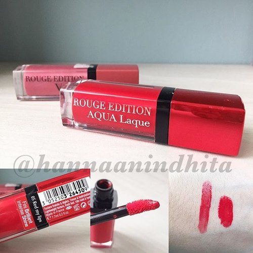 @bourjois_id Aqua Laque in Red My Lips.  Its like the glossy version of Rouge Velvet (whish is really hard to find here). #clozetteid #lipstickjunkie #lipstickaddict #bourjois #bourjoisaqualaque #bblogger #lipstick #liquidlipstick #gloss #red #makeupjunkie #makeupaddict