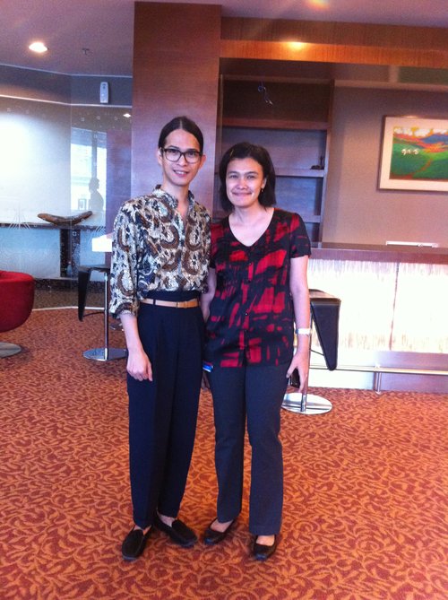 With one of Indonesia's Fashion Icon